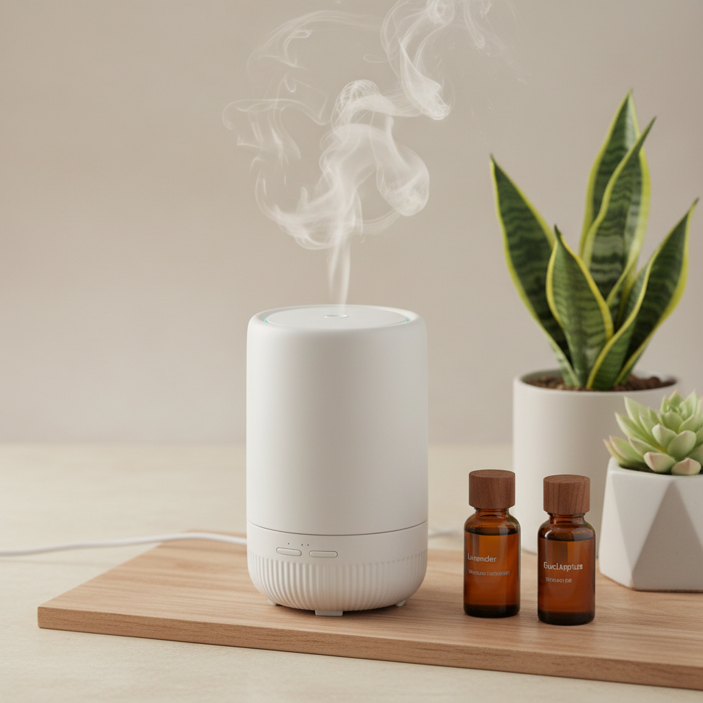 Diffuseur d'huiles essentielles ultrasonique design avec LED