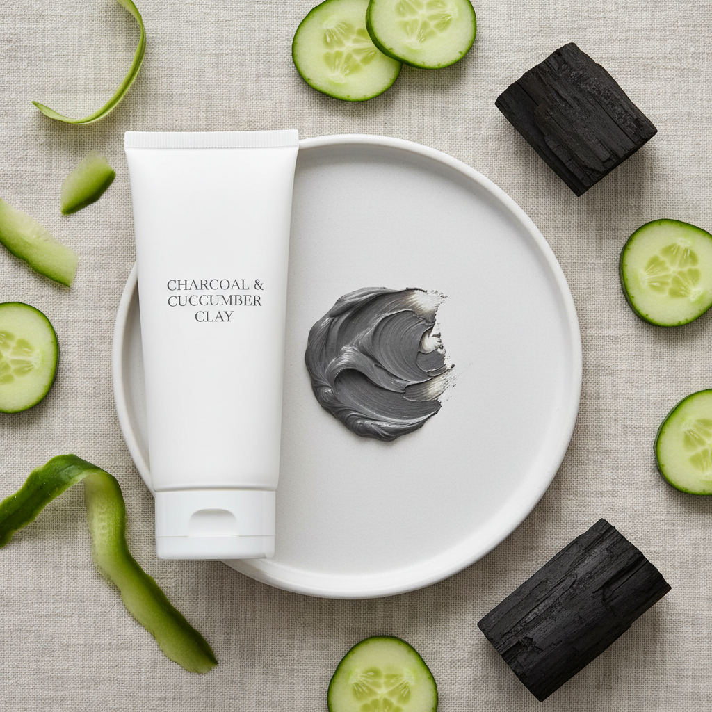 Masque Visage flat lay concombre