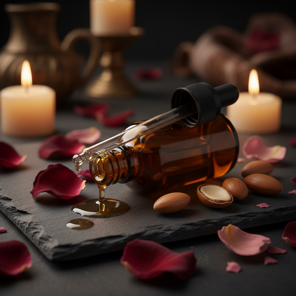 Huile de Soin Visage ambiance chaleureuse